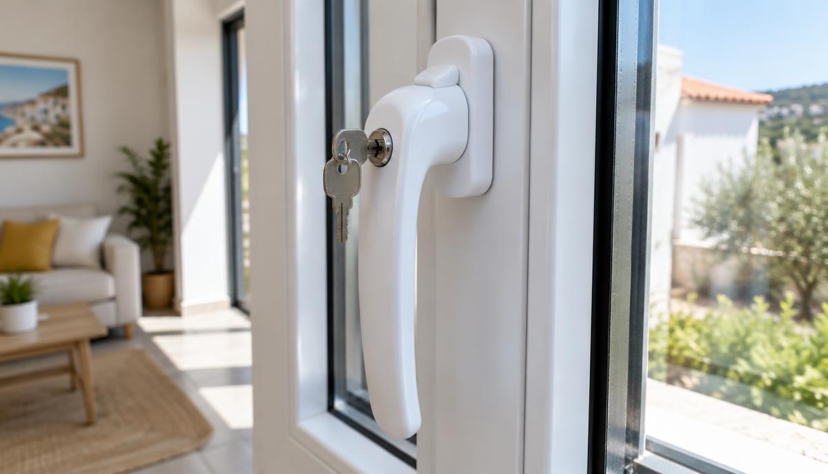 Manilla con llave para ventanas: seguridad infantil sin cambiar la ventana